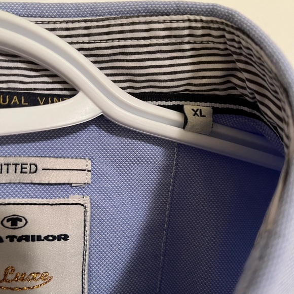 Tom Tailor button down Oxford long sleeve shirt - XL super slim fit - Picture 5 of 9